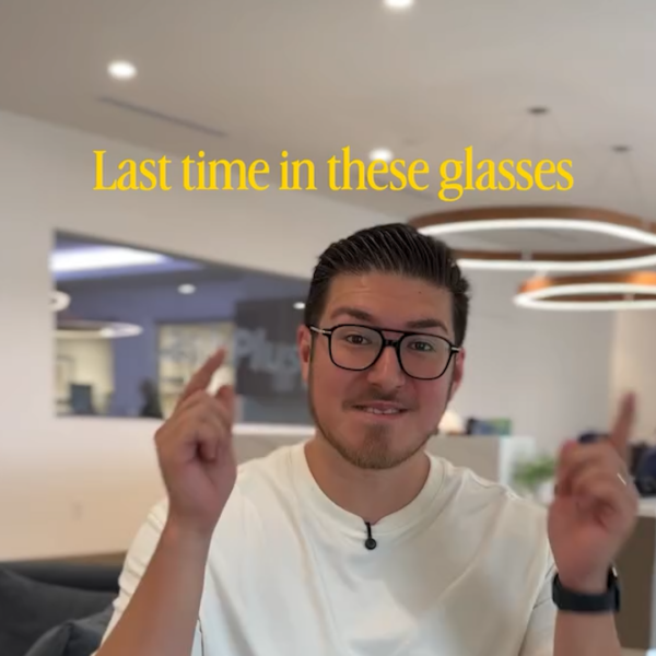 Influencer celebrates after successful laser eye surgery